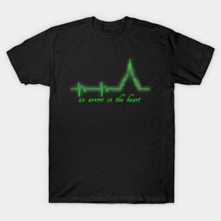 Arrow in the Heart Green T-Shirt